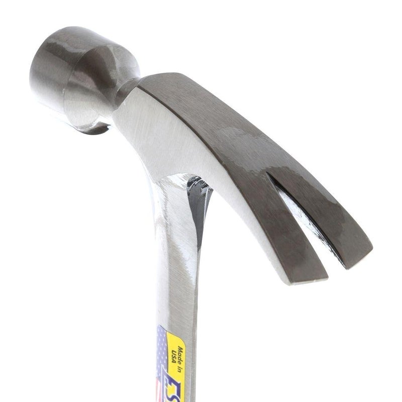 ESTWING Framing Hammer - 22 oz Curved Claw with Milled Face & Shock Reduction Grip - E3-22CMR - Image 2
